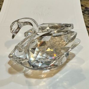 Swarovski crystal swan